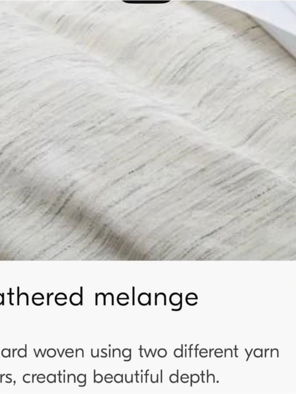 West Elm Heathered Melange Duvet Cover Queen Size